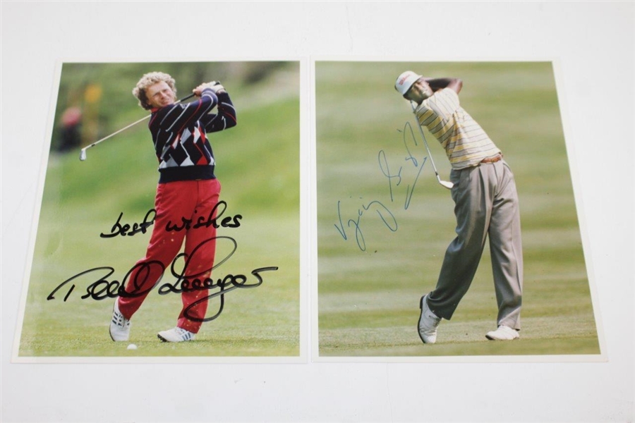 Masters Champs Archer, Langer, Singh, Scott, & Coody Signed 8x10 Photos JSA ALOA