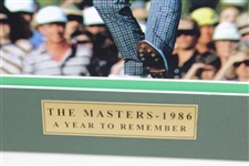 Jack Nicklaus Signed Masters Scorecard with Matted Verne Lundquist Signed Photo JSA ALOA