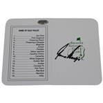 Gary Player Signed Augusta National Golf Club Scorecard JSA ALOA