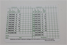 Gary Player Signed Augusta National Golf Club Scorecard JSA ALOA