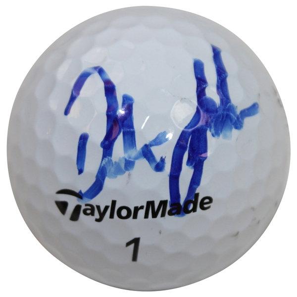 Dustin Johnson Signed TaylorMade Logo Golf Ball JSA ALOA