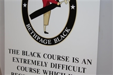 2002 US Open Championship at Bethpage Black Course 'Warning Sign' - Tiger Woods Win