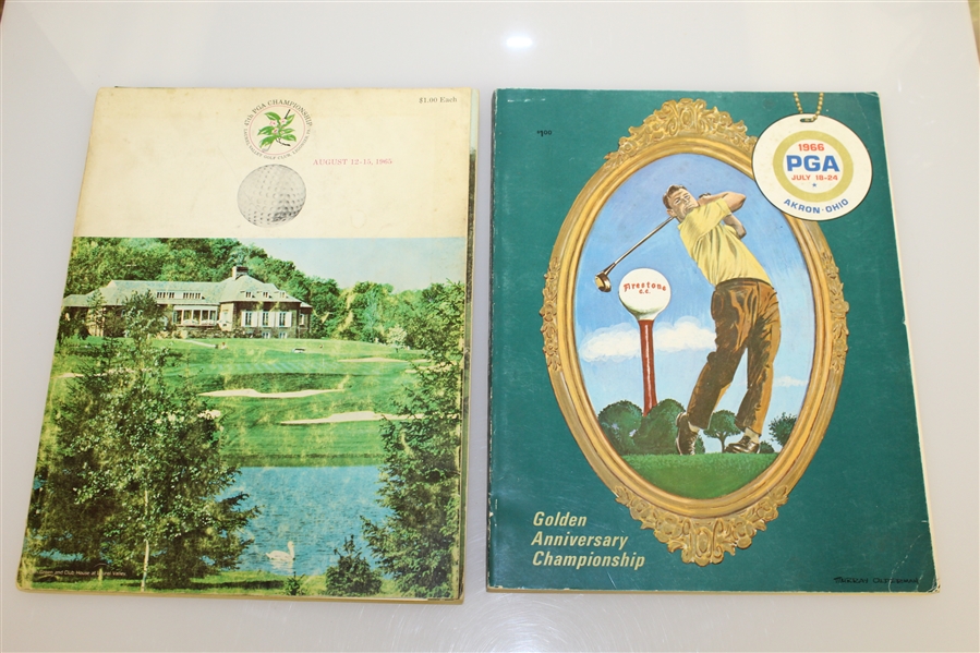 1960, 1962, 1965, & 1966 PGA Championship Programs