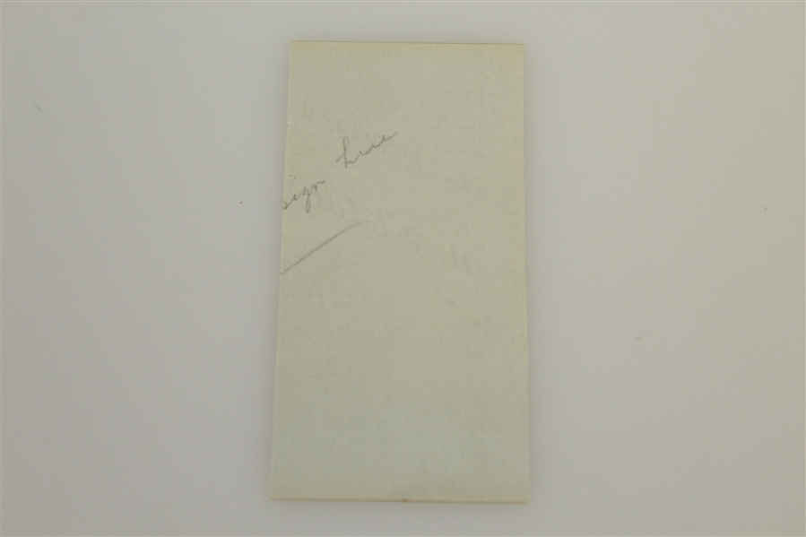 Abe Mitchell Signed Cut with 'Sandwich 1922' Notation JSA ALOA