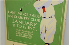 1934 National Match Play Open Golf Championship Vibrant Broadside - Tom Creavy Win