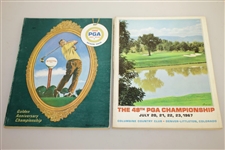 1966-70 PGA Championship Programs Set - Floyd, Stockton, Boros & Others 