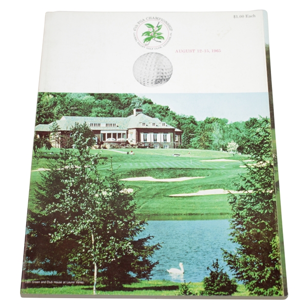 1965 PGA Championship at Laurel Valley Golf Club Official Program - Dave Marr Win