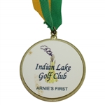 Arnold Palmer Indian Lake Golf Club Park Dedication Medal with Ribbon - "Arnies First"