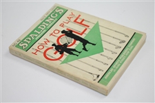 1930 Spalding's Athletic Library 'Hot To Play Golf' No. 4B Booklet by Innis Brown