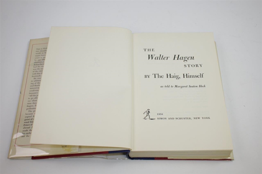 1956 'The Walter Hagen Story by The Haig, Himself' Book as told to Margaret Seaton Heck