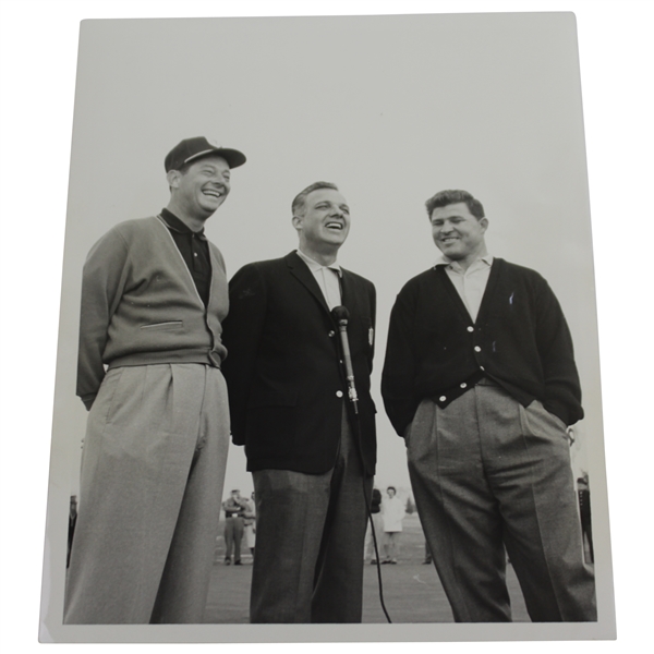 Cary Middlecoff World Championship of Golf NBC with Souchak & Crosby 7x9 Wire Photo 5/22/60