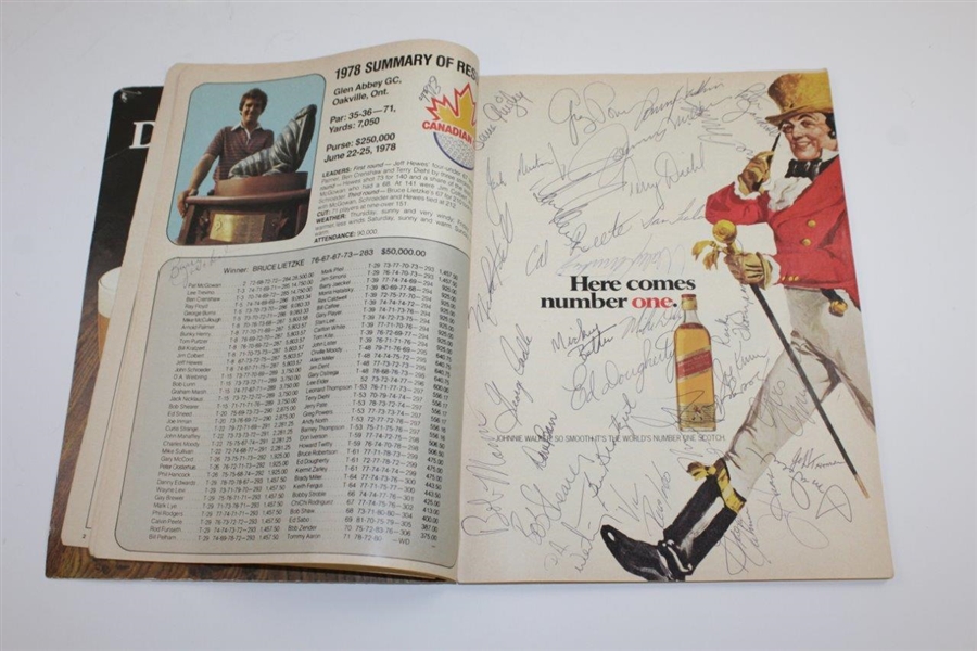 Jack Nicklaus Signed 1979 Canadian Open Program with Many Others JSA ALOA