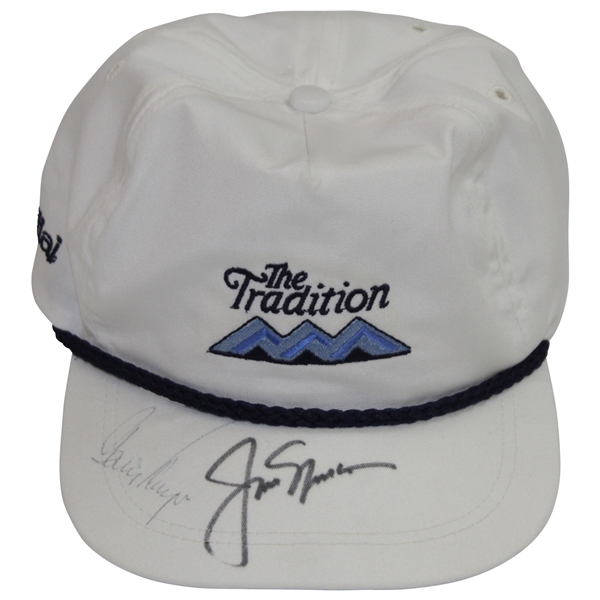 Jack Nicklaus & Gary Player Signed 'The Tradition' White Hat JSA ALOA