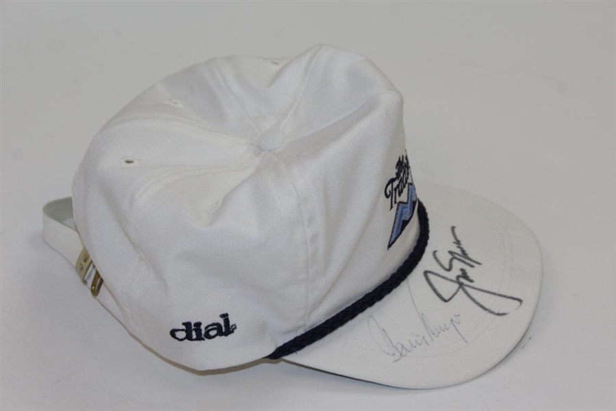 Jack Nicklaus & Gary Player Signed 'The Tradition' White Hat JSA ALOA