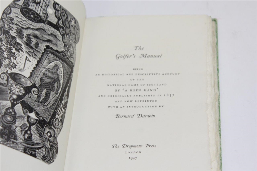 1947 Ltd Ed 'The Golfer's Manual' Book 426/750 - Reprinted 1857 'A Keen Hand'