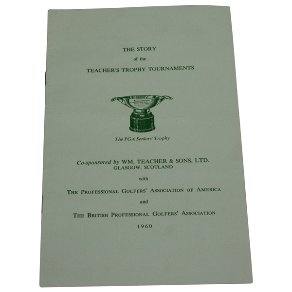 1960 The Story of the Teachers Trophy Tournaments Brochure/Program