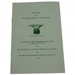 1960 The Story of the Teachers Trophy Tournaments Brochure/Program
