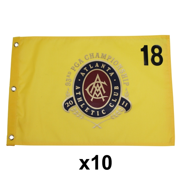 Ten 2011 PGA Championship at Atlanta Athletic Club Yellow Screen Flags (10)