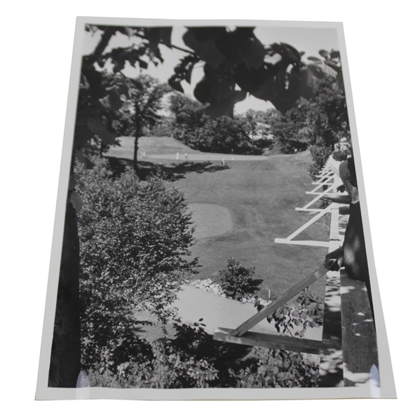 1983 North Shore Country Club  5th Tee Elevated Green View Press Photo - 8 x 10