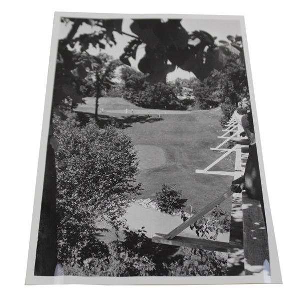 1983 North Shore Country Club  5th Tee Elevated Green View Press Photo - 8" x 10"