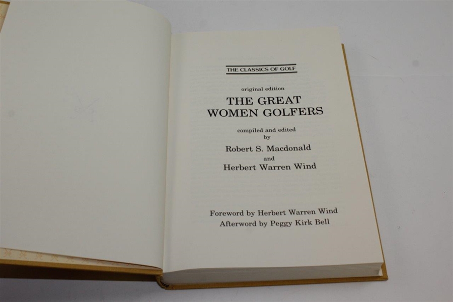 1994 'The Great Women Golfers' Original Edition Book - Classics of Golf