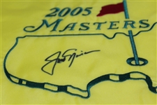 Jack Nicklaus Signed 2005 Masters Embroidered Flag JSA ALOA