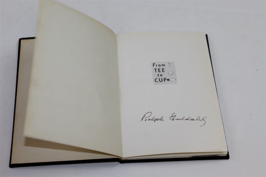'From Tee to Cup' by The Four Masters Book with Secretarial Guldahl Signature