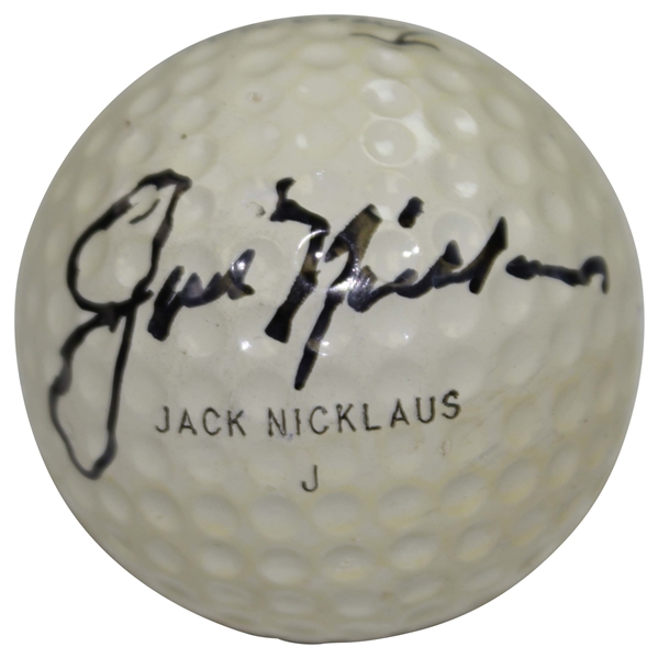 Jack Nicklaus Signed Personal MacGregor 'Jack Nicklaus J' Tourney 4 Golf Ball JSA ALOA 