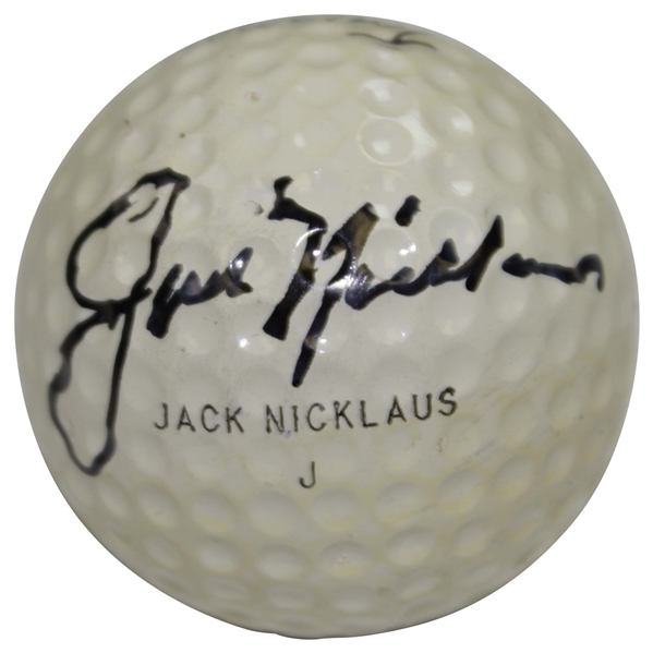 Jack Nicklaus Signed Personal MacGregor Jack Nicklaus J Tourney 4 Golf Ball JSA ALOA 