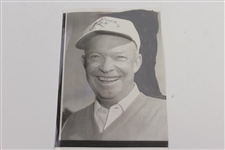 Three President Eisenhower Wire Photos - Scotland, Newport CC, & Augusta - 1952, '57, & '59