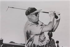 President Eisenhower Hitting Irons at Kaneohe GC after Korea Visit Wire Photo 12/22/1952