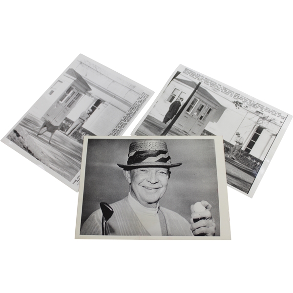 President Eisenhower Golfing at The White House Plus Holding Ball Wire Photos