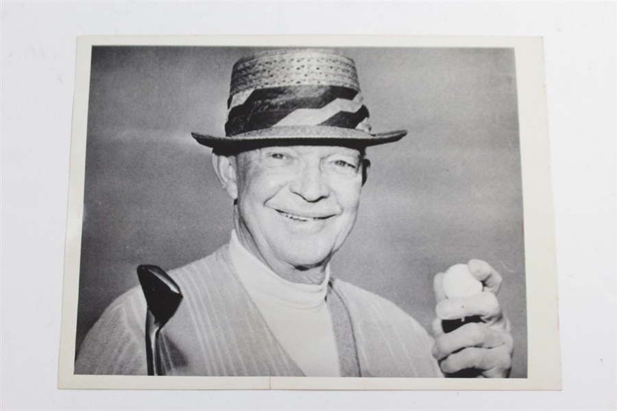 President Eisenhower Golfing at The White House Plus Holding Ball Wire Photos