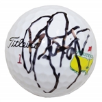 Rickie Fowler Signed Masters Logo Golf Ball JSA ALOA