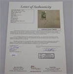 Bobby Jones Signed Card with Jones Stamp FULL JSA #BB90092