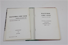 Baltusrol Golf Club Constitution & By-laws, Officers & Governors, Club Rules, & Membership Roster