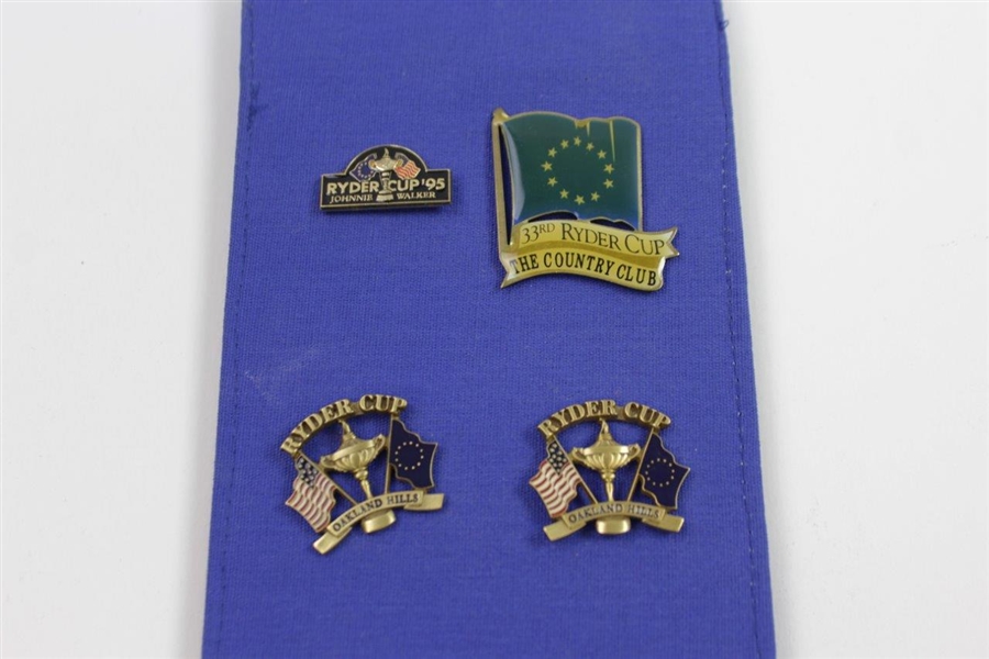 Lot of 10 Ryder Cup Lapel Pins