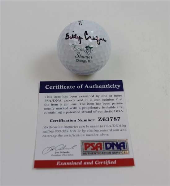 Billy Casper Signed Titleist Tam Shanter Golf Ball PSA#Z63787