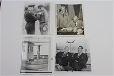 Twenty (20) President Eisenhower 1950's Military & Presidential Wire Photos with Some Golf