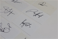 Fifteen (15) Signed 3x5 Cards - Mostly Major Champs JSA ALOA