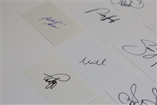 Fifteen (15) Signed 3x5 Cards - Mostly Major Champs JSA ALOA