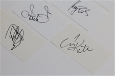 Fifteen (15) Signed 3x5 Cards - Mostly Major Champs JSA ALOA
