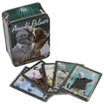 Five (5) Arnold Palmer All-Metal Collector Cards in Original Metallic Impressions Tin