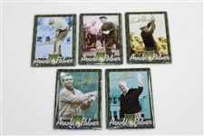Five (5) Arnold Palmer All-Metal Collector Cards in Original Metallic Impressions Tin