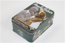 Five (5) Arnold Palmer All-Metal Collector Cards in Original Metallic Impressions Tin