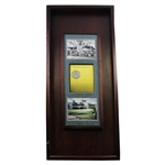 PGA of America Commemorative Custom Cherry Wood Golf Display