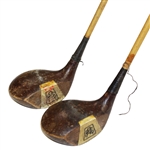 Two Classic Alex Chisholm PGA Logo Fancy Face Ivory Woods