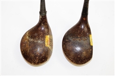 Two Classic Alex Chisholm PGA Logo Fancy Face Ivory Woods