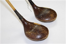 Two Classic Alex Chisholm PGA Logo Fancy Face Ivory Woods
