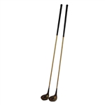 Two Classic Alex Chisholm PGA Logo Fancy Face Ivory Woods